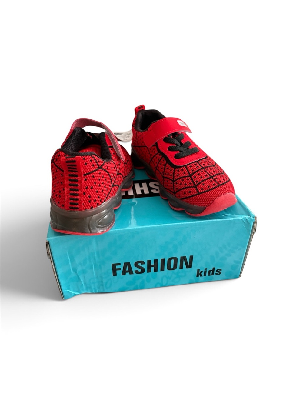 Kids Red Athletic Slip-On Sneakers -